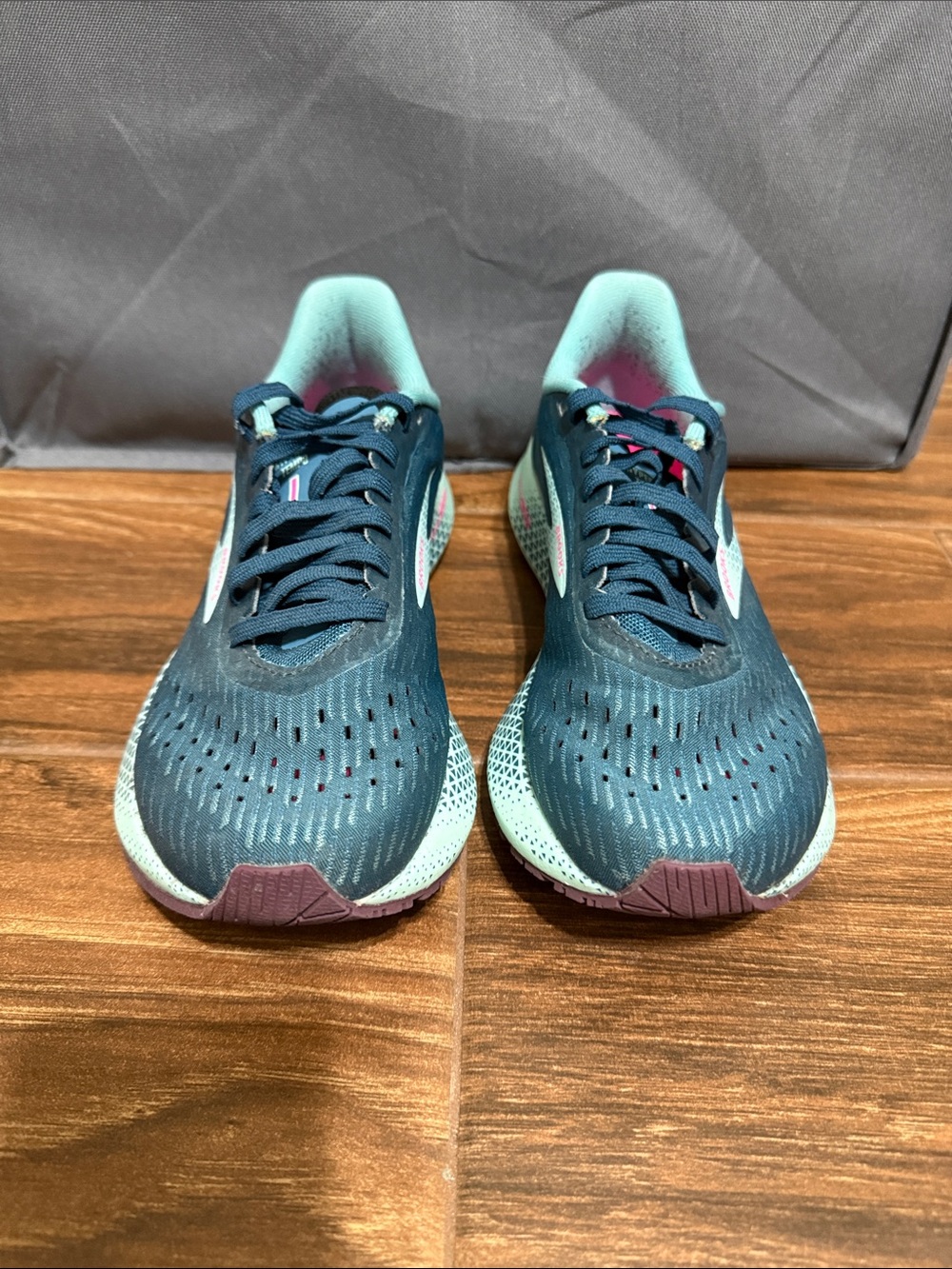 Brooks Women's Athletic Shoes in Teal and Mint with Plum Accents